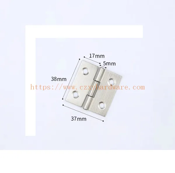 1.5 Inch Small Butt Hinge 38*37*1.2mm Stainless Steel Butt Hinge